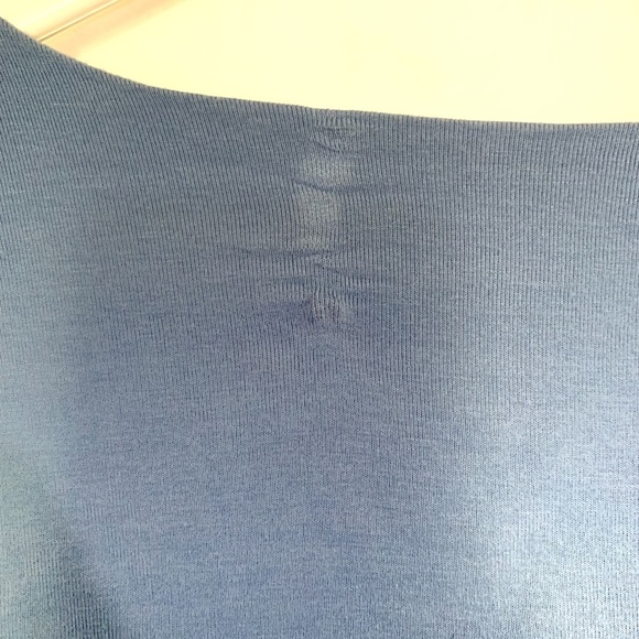 Blue Open Cardigan Shirt Ladies Large Classic Editions - Picture 4 of 8